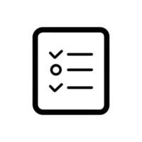 Checklist icon suitable for any type of design projects vector