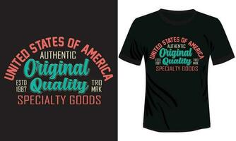 United States of America Original Quality T-shirt Design vector