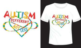 Autism T-shirt Design Illustration Vector