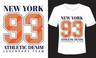 New York Typography T-shirt Design Vector Illustration