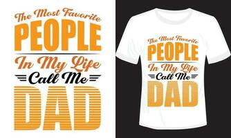Father's Day T-shirt Design Typography Vector Illustration