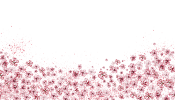 delicado, rosado sakura flores horizontal junta, acuarela ilustración. para el diseño y decoración de postales, carteles, pegatinas, fondos de pantalla, pancartas, recuerdos png