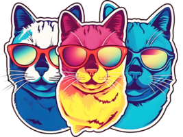 - Sticker - Three Cool Cats png
