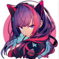 AI GENERATED - Sticker - Anime Girl with blue hair 24212249 PNG