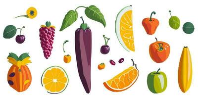 vector ilustración de en capas frutas y yogur postre