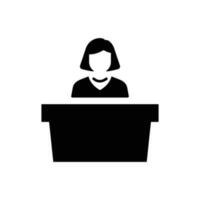 Office Working Icon vector