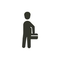 Office going icon vector