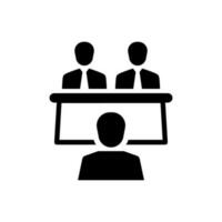 Interview Board Icon vector