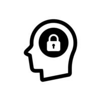 User privacy icon vector