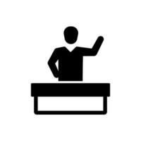 teacher icon suitable for any type of design project vector