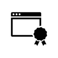 Website reputation icon vector