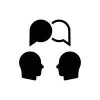 Discussion icon suitable for any type of design projects vector