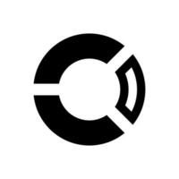 Pie Statistics Icon vector