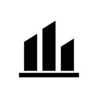 Bar chart icon vector