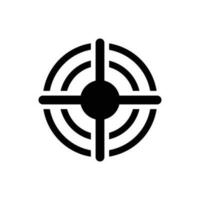 Target icon suitable for any type of design projects vector