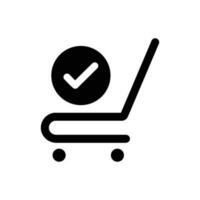 Add to cart icon vector