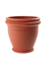 decorativo terracota Panela em transparente fundo, criada com generativo ai png