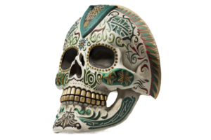 Mexican mask of death isolated on transparent background, created with png