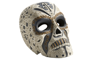 Mexican mask of death isolated on transparent background, created with png