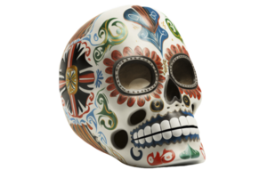 Mexican mask of death isolated on transparent background, created with png