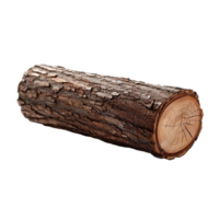 Wooden log as firewood isolated on a transparent background, created with png