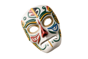 Mexicaans masker van dood geïsoleerd Aan transparant achtergrond, gemaakt met generatief ai png