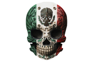 Mexican mask of death isolated on transparent background, created with png