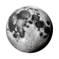 Luna su trasparente sfondo, creato con generativo ai png