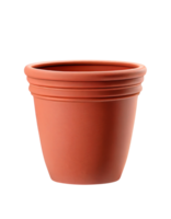 decorativo terracotta pentola su trasparente sfondo, creato con generativo ai png