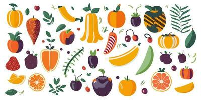 vector ilustración de un vistoso y apetitoso Fruta ensalada