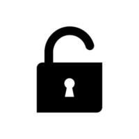 Unlock Icon suitable for any type design projects vector