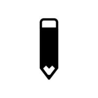 Simple illustration of a pencil icon vector