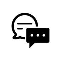 Discussion Icon suitable for any type of design project vector
