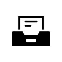 File cabinet icon vector