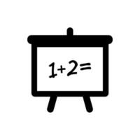 Math class icon vector