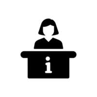 Help desk icon vector