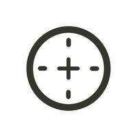 Simple illustration of a target icon vector