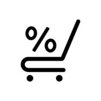 Shopping Discount Icon vector