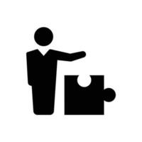 Business problem solving icon vector