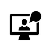 Online Interview Icon vector