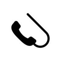 Telephone communication icon vector