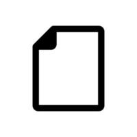 Empty page icon vector