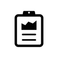 Graphical report icon vector