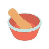 Dishes. Mortar and pestle. vector