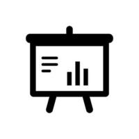 Presenting Graphical Analysis Icon vector