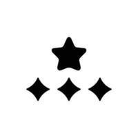 Star rating icon vector