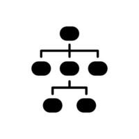 Hierarchical structure icon vector