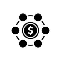 Banking network icon vector