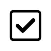 Check mark icon vector