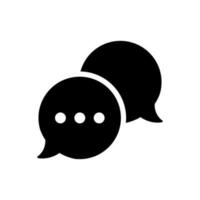 Simple Illustration of A Conversation Icon vector